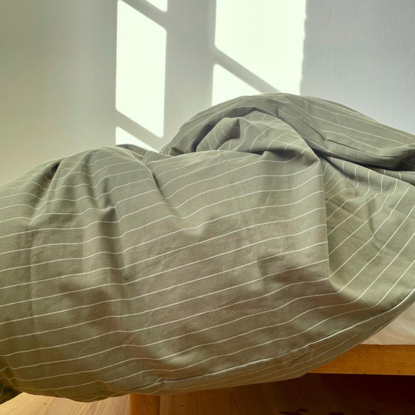 Sengetøj til voksne - New Nordic sengesæt - Fern Stripe - 100% bomuld - vonFritz
