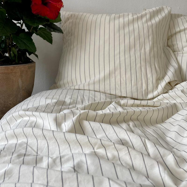 Sengetøj til voksne - New Nordic sengesæt - Stone Stripe - SPAR OP TIL 42% - vonFritz