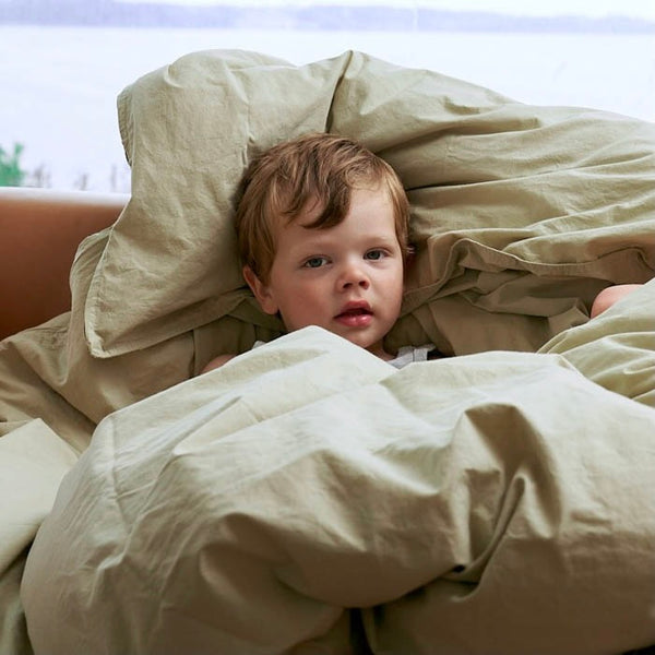 Sengetøj til børn - Mini sengesæt - Eucalyptus - 100% økologisk bomuld - vonFritz