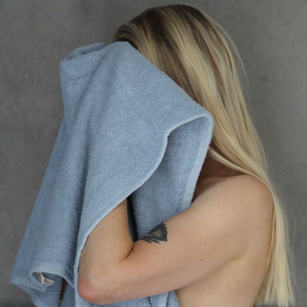 Håndklæder - Signature håndklæde - Sky Blue - 100% økologisk bomuld - vonFritz