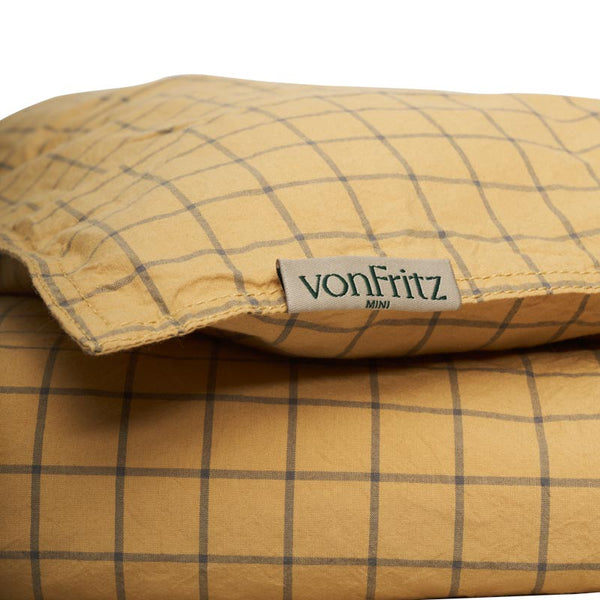 Sengetøj til børn - Mini sengesæt - Moonstone Grid - SPAR OP TIL 43% - vonFritz
