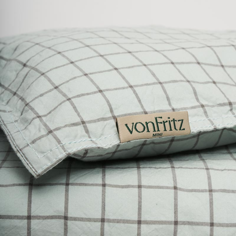 [custom_type]-Mini sengesæt - Sky Blue Grid-[content_materialer]-vonfritz