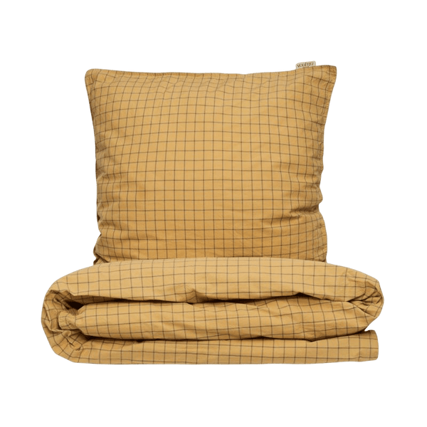 Sengetøj til voksne - Signature sengesæt - Moonstone Grid - 100% økologisk bomuld - vonFritz
