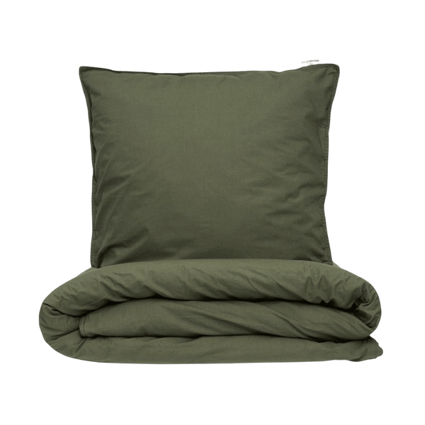 Sengetøj til voksne - Signature sengesæt - Olive - 100% økologisk bomuld - vonFritz